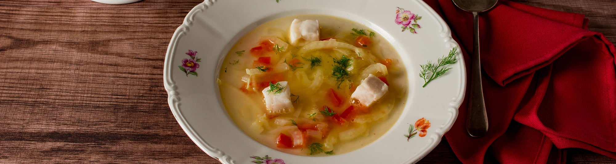 Rezept für Fenchel Fastensuppe mit Polardorsch