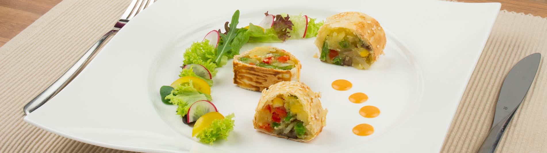 Ein gesunder Gemüsestrudel