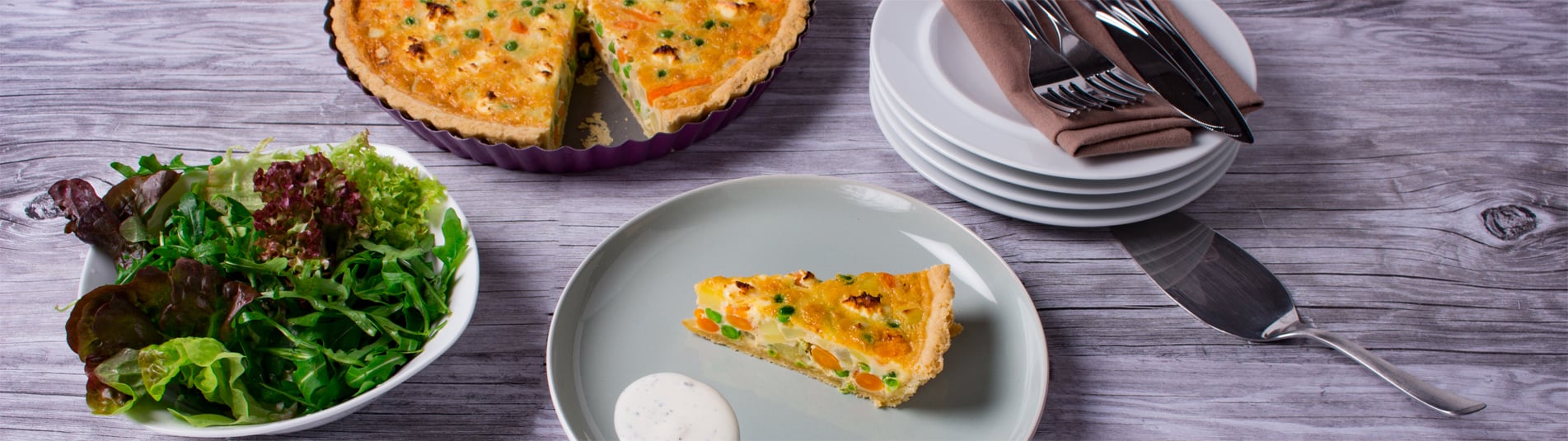 Iglo Gemüsequiche mit jungem Sommergemüse