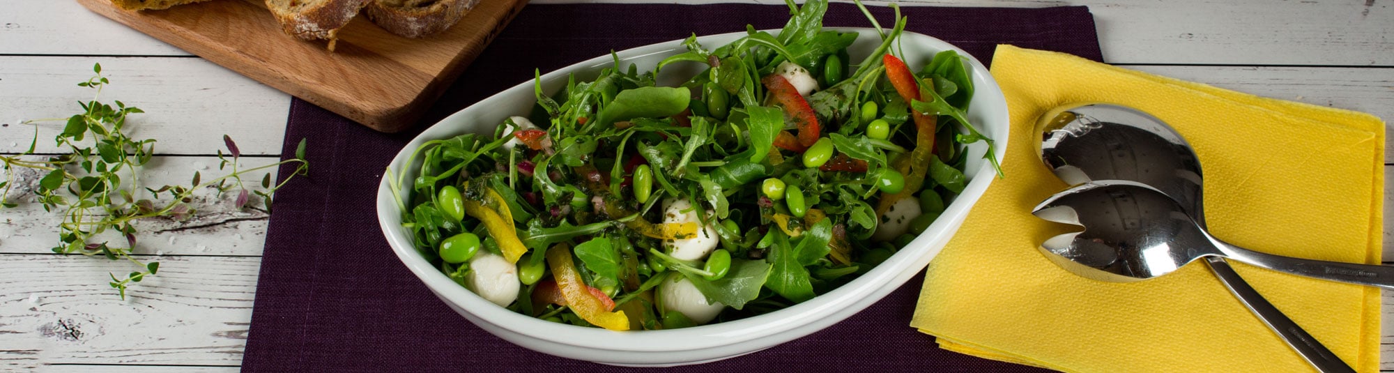 Rucola Salat mit Mozzarella