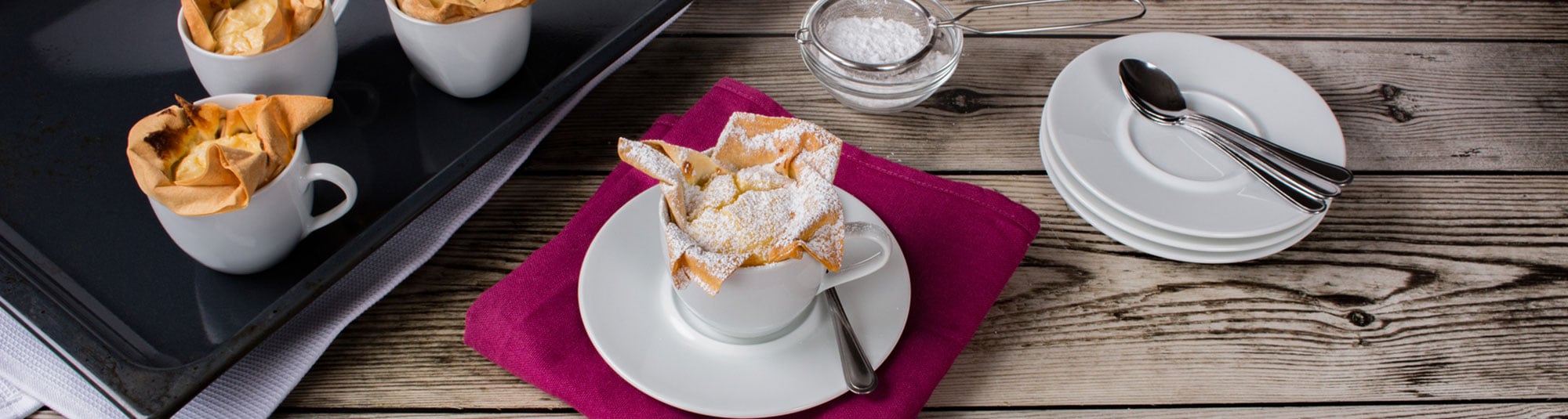 Topfenstrudel aus der Tasse