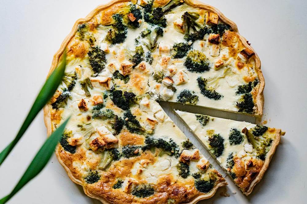 Vegetarische Broccoli-Quiche