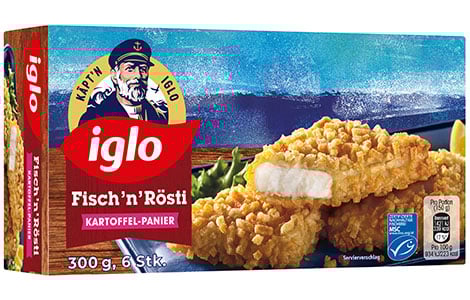 Iglo MSC Fisch und Rösti