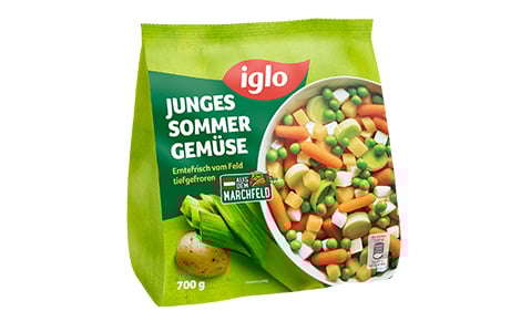 Sommergemüse von iglo, eine bunte Mischung.